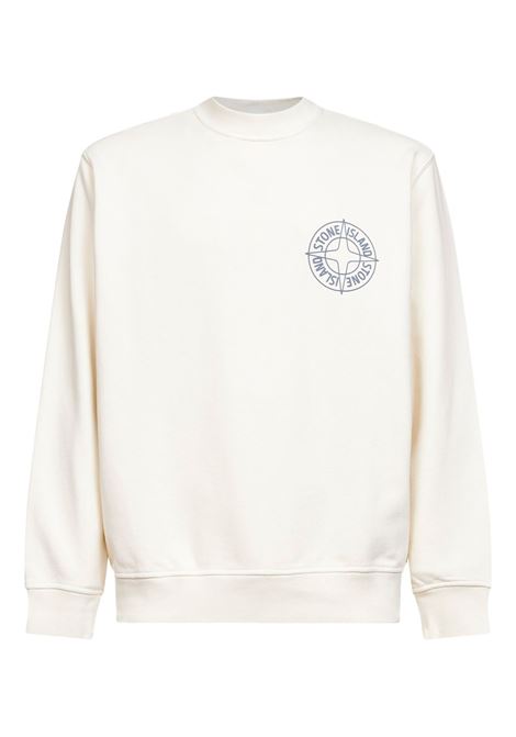 felpa 6100001 uomo avorio STONE ISLAND | L1S15 6100001 S0283V0093